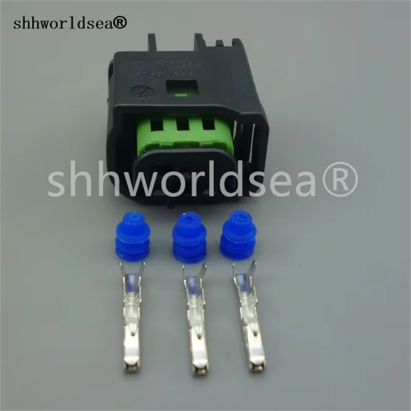 Shhworldsea 2/5/10/30/50/100set 3 Pin cable Connector Female Waterproof Wire Harness Connector plug  For Benz for BMW 1-967642-1