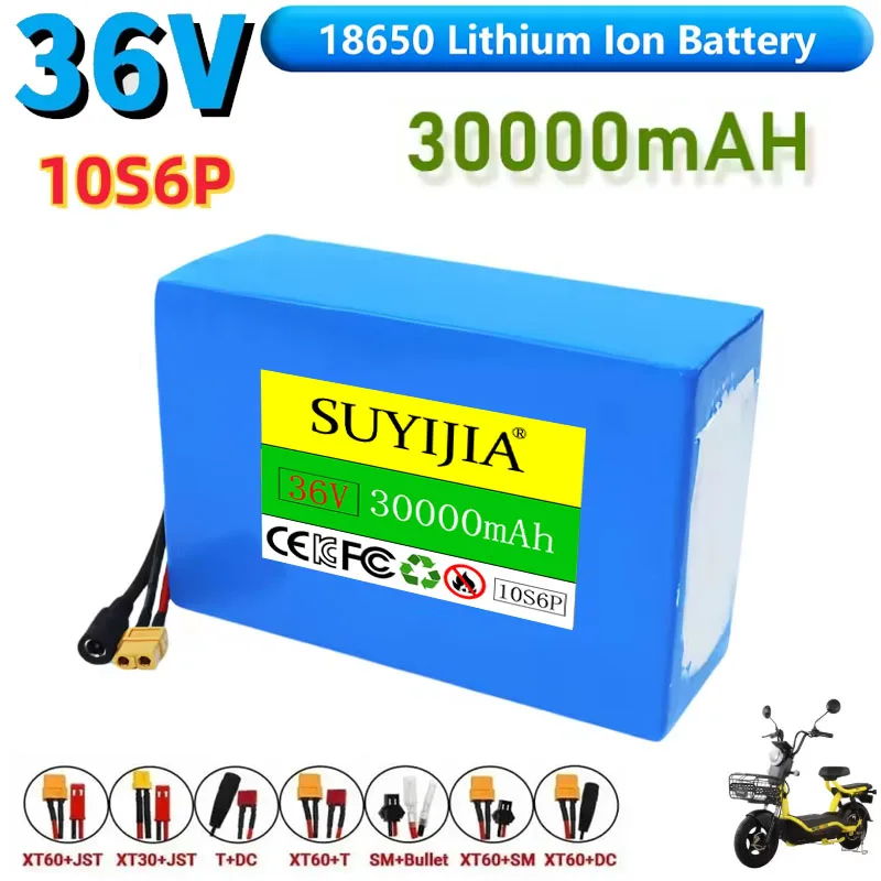 Batterie Lithium Dragon 36V 30Ah 10S6P Rechargeable Pour Scooter De Fauteuil Roulant De Vélo Électrique