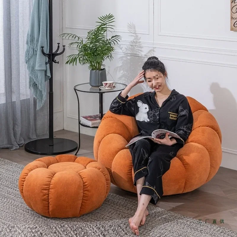 Sofa: Single double pumpkin sofa, lying or sleeping, cloud swivel chair, bedroom sofa, balcony