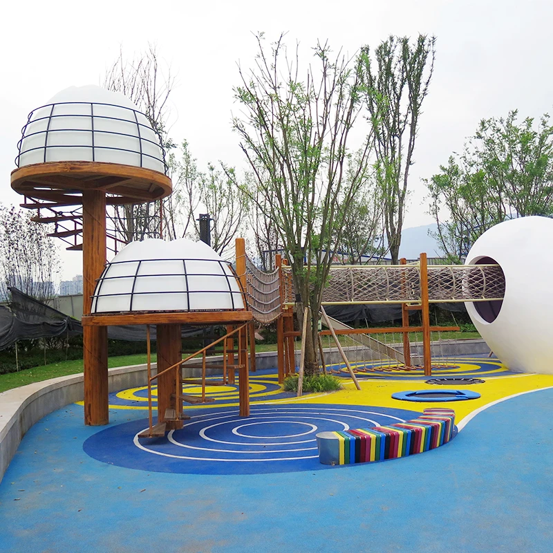 xx-Children Play Equipment Combo Fun Facilities Community Spherical Cabin Net Rope Outdoor Non-Powered Play Equipment&