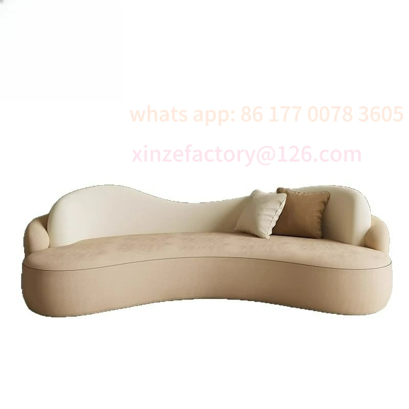 

Customizable designer Internet celebrity beauty salon women's clothing store restcream wind curved sofa special-shaped creative