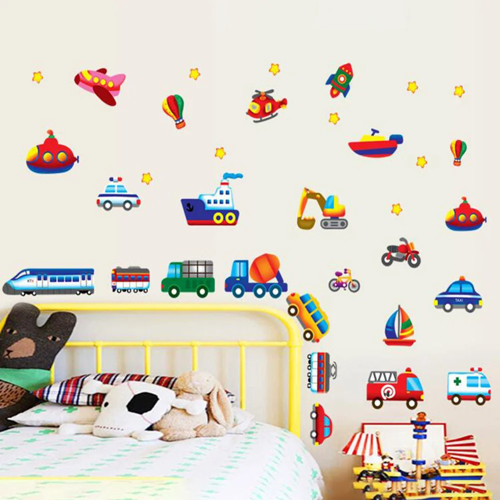 

Eco-Friendly Wall Stickers PVC Wallpaper Movable Waterproof Decals Nursery Ferry