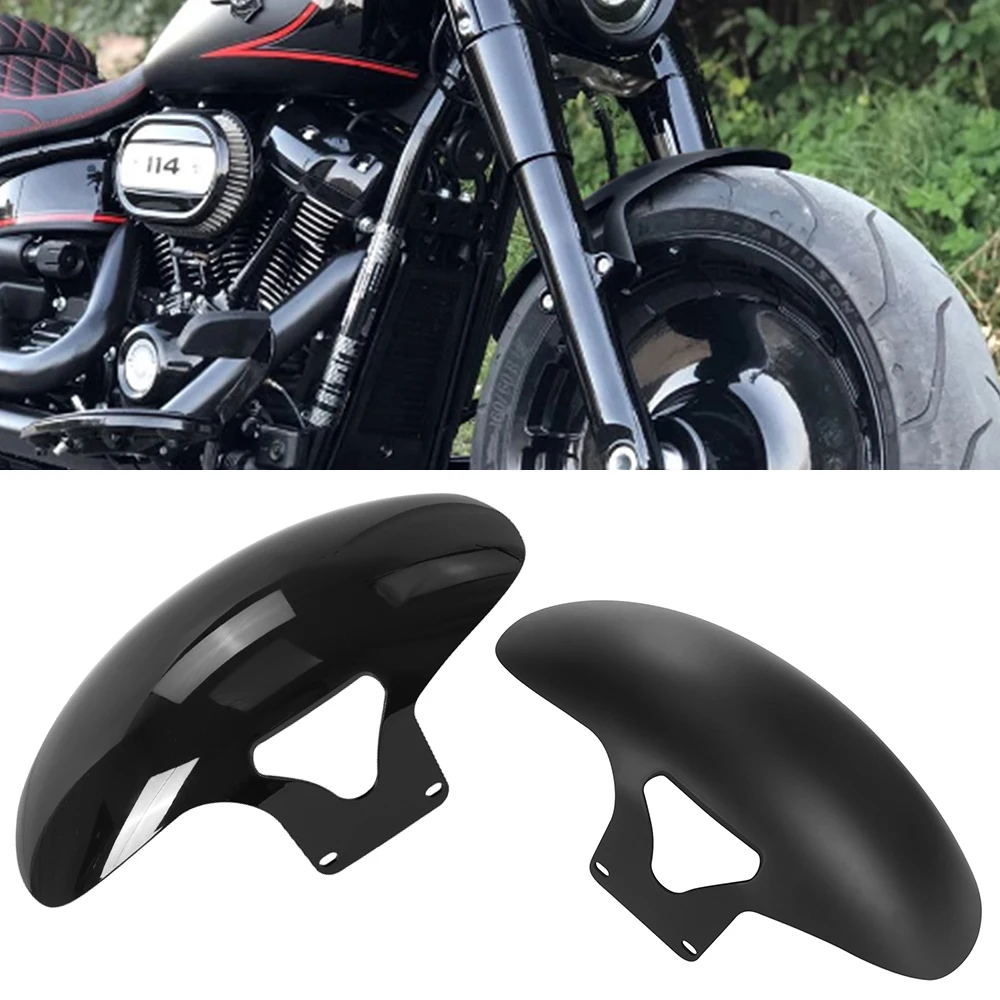 

Мотоциклетное крыло, защита переднего крыла, обтекатель, матовое черное переднее колесо для Harley Softail M8 Fatboy FLFBS FLFB 2018-2022