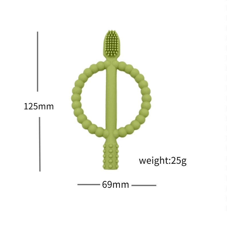 1 szt. Silikonowy gryzak dla dziecka żywność bez bisfenolu a ząbkowanie silikonowy trzonowiec do majerkowania łańcuszek smoczka dla niemowląt zabawki akcesoria