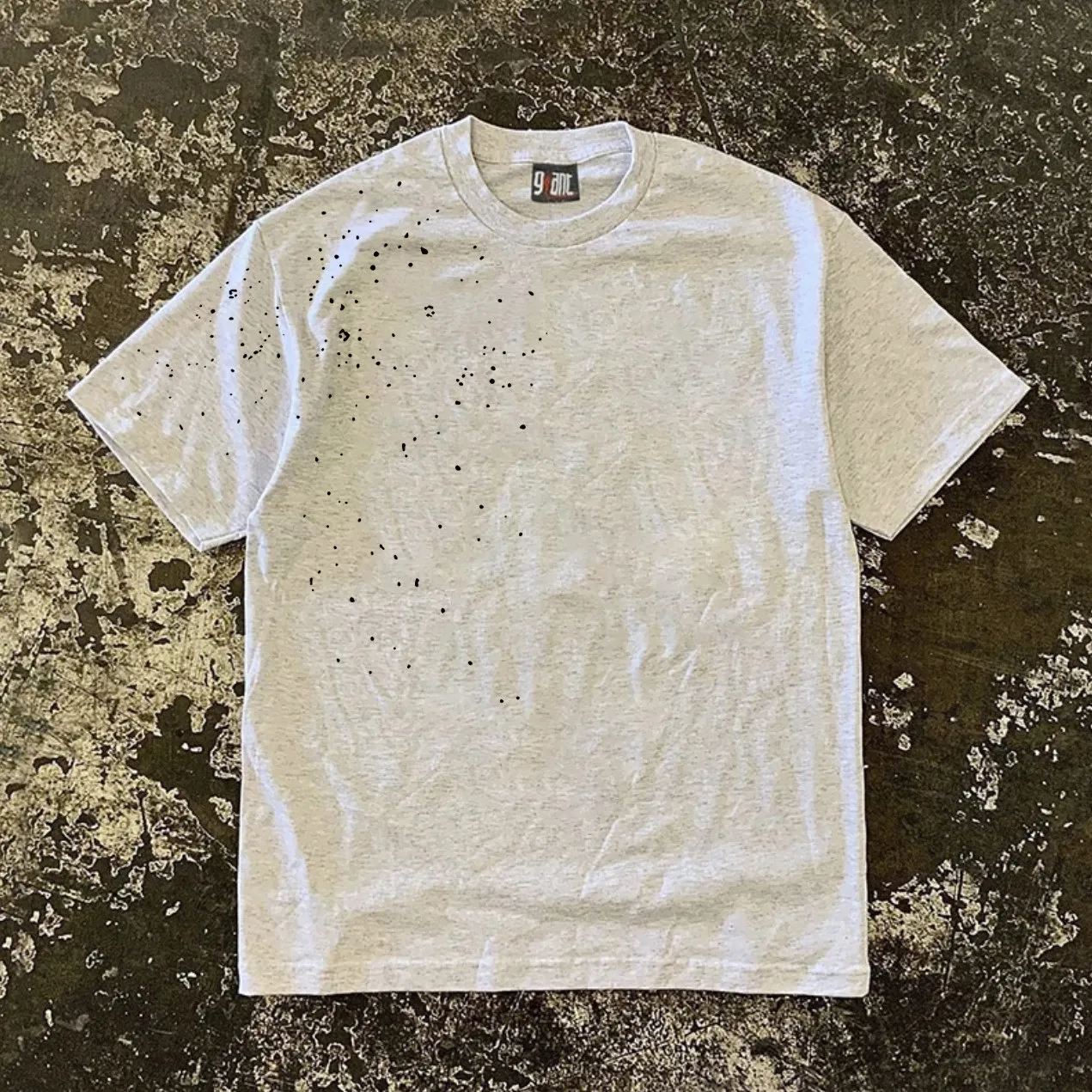 Pure Cotton Double Thread Loose Fit Short Sleeve T-Shirt Unisex Retro American Style Breathable Summer Top for Couples