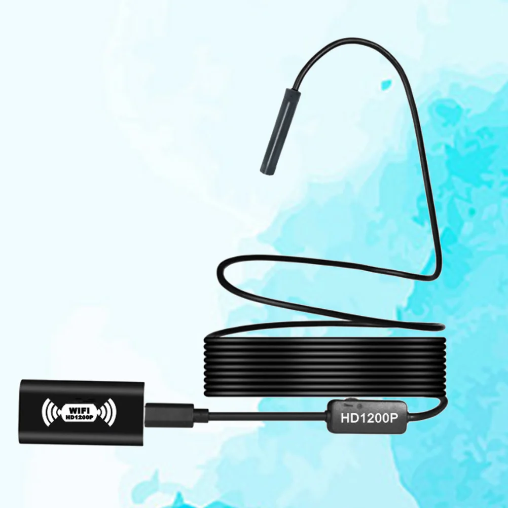 5M Waterproof Borescope Inspection Camera 1200P WiFi for Ios Phones Tablet Pc IP68 Inspection Tool