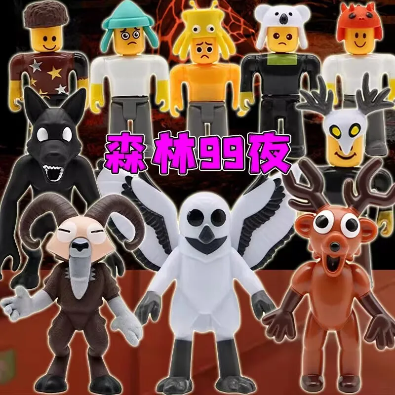 

99 Nights in The Forest Figures Figures Figurine Owl Goat Wolf Deer 99 Nights in The Forest Figurine Plastic Toy Gift