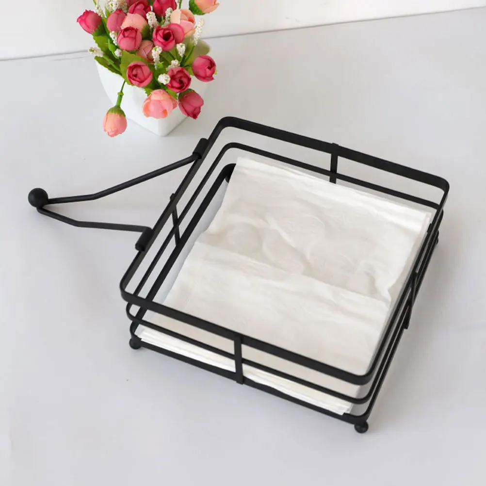 

2Pcs Flat Napkin Rack Smooth Lines Stylish Design for Dinner Cocktail Napkins Napkin Holder for Table Serviette Holder