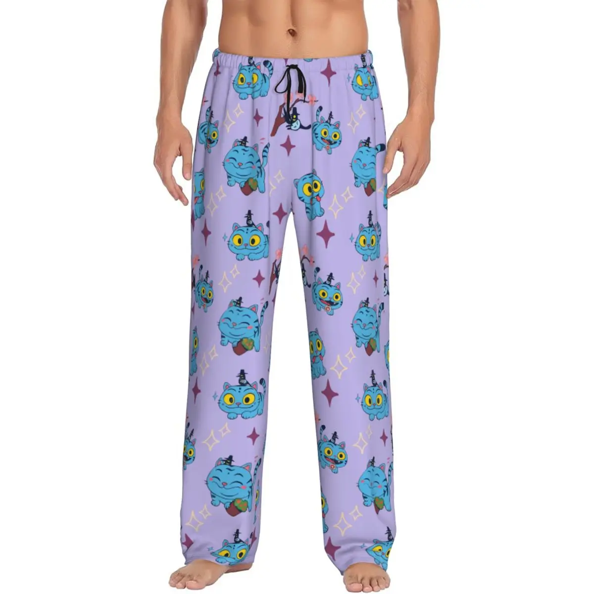 

Custom Kpop Hunter Demons Pajama Pants Men Derpy Lounge Sleep Drawstring Sleepwear Bottoms with Pockets