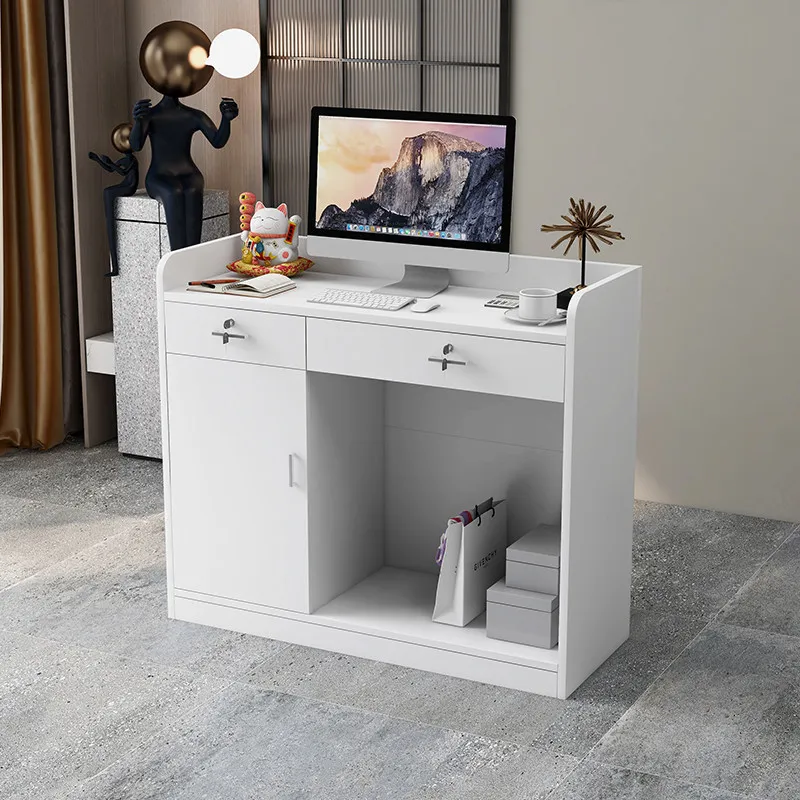 Small checkout page Clothing store Supermarket Hotel Front desk Computer bar