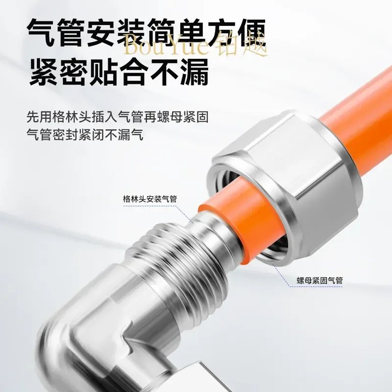 for PLF8-02 Copper Nickel Plated Trachea Quick Screw Joint Rotating Inner Wire Elbow Pneumatic Lock Connector 1/3/4 Points