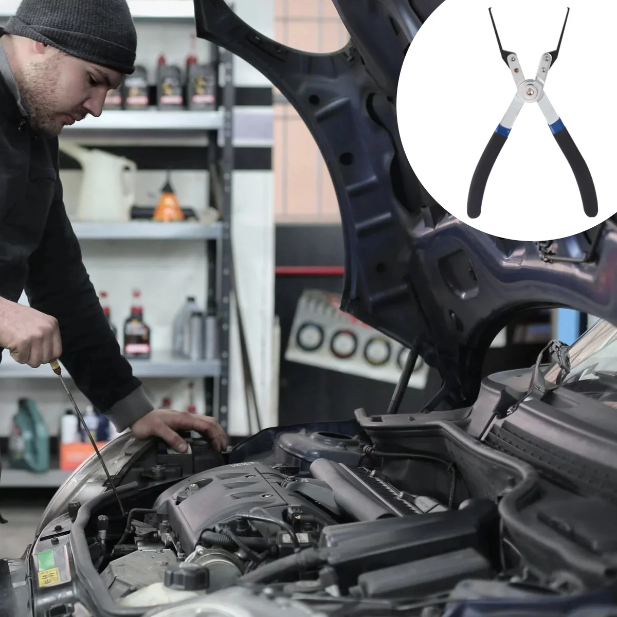 

Relay Removal Pliers Grey Portable Fuse Clamp Tool For Car Auto Repair Metal Cable Extractor Relay Clamp Pliers