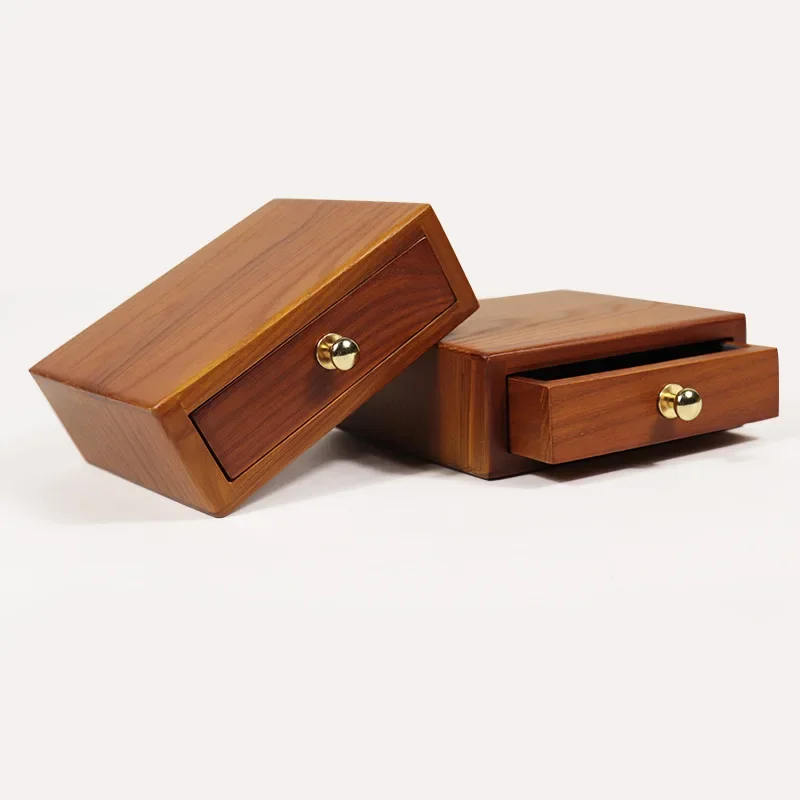 Solid Wood Drawer Jewelry Box Antique Ring Necklace Bracelet Jewelry Storage Box Jewelry Jade Play Box Wholesale