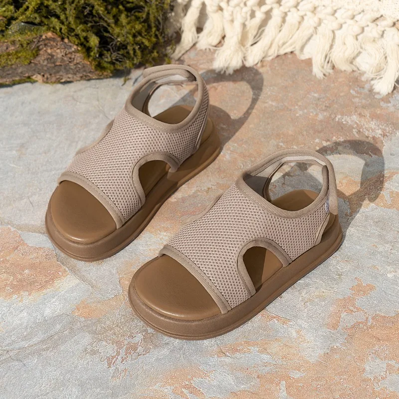 

Kid Sandals with Summer Mesh Soft Sole Sandals for Boy Comfortable Versatile Girl Shoe Casual Versatile Beach Shoes Sandalias
