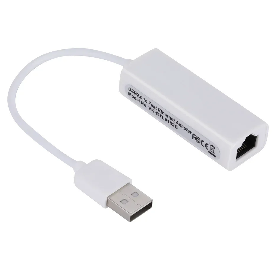 PzzPss USB 2.0 to RJ45 Lan Network Card 10/100Mbps Ethernet Adapter For Macbook Laptop PC Windows 7 8 10