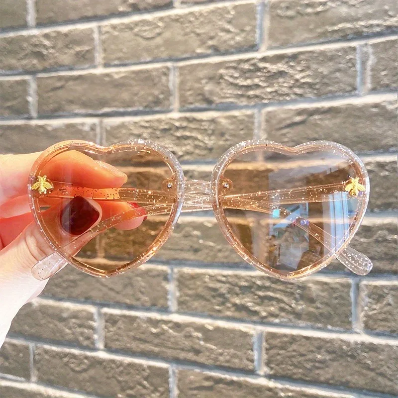 Neue Retro Love Frame Little Bee Dekobrille für Jugendliche, modische Brille für Jugendliche – Detail 4
