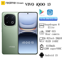 ViVO iQOO 13 New 50MP Rear Camera OIS Snapdragon 8 Elite 6150mAh 120W SuperVOOC 6.82'' 2K Q10 OLED 144Hz Android 15 IP68 69