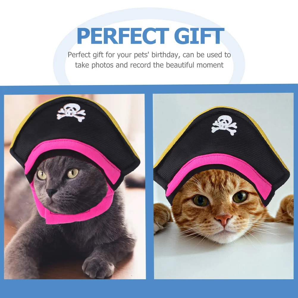 

1Set Pet Pirate Costume Durable Polyester Comfortable Cat Dog Accessory Party Festival Cosplay Hat Cat Costume