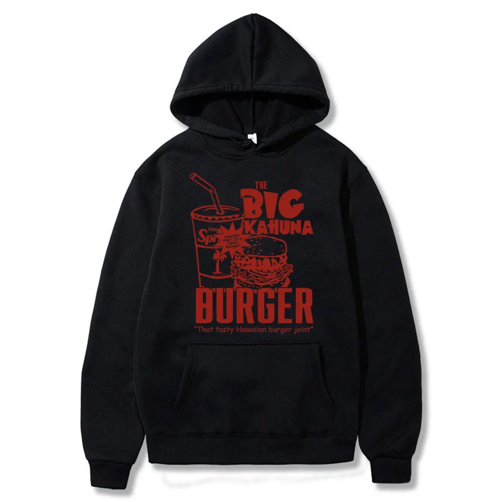 

Famous Director Quentin Tarantino Movie Pulp Fiction Hoodie The Big Kahuna Burger That Tasty Hawaiian Burger Joint Print Hoodies