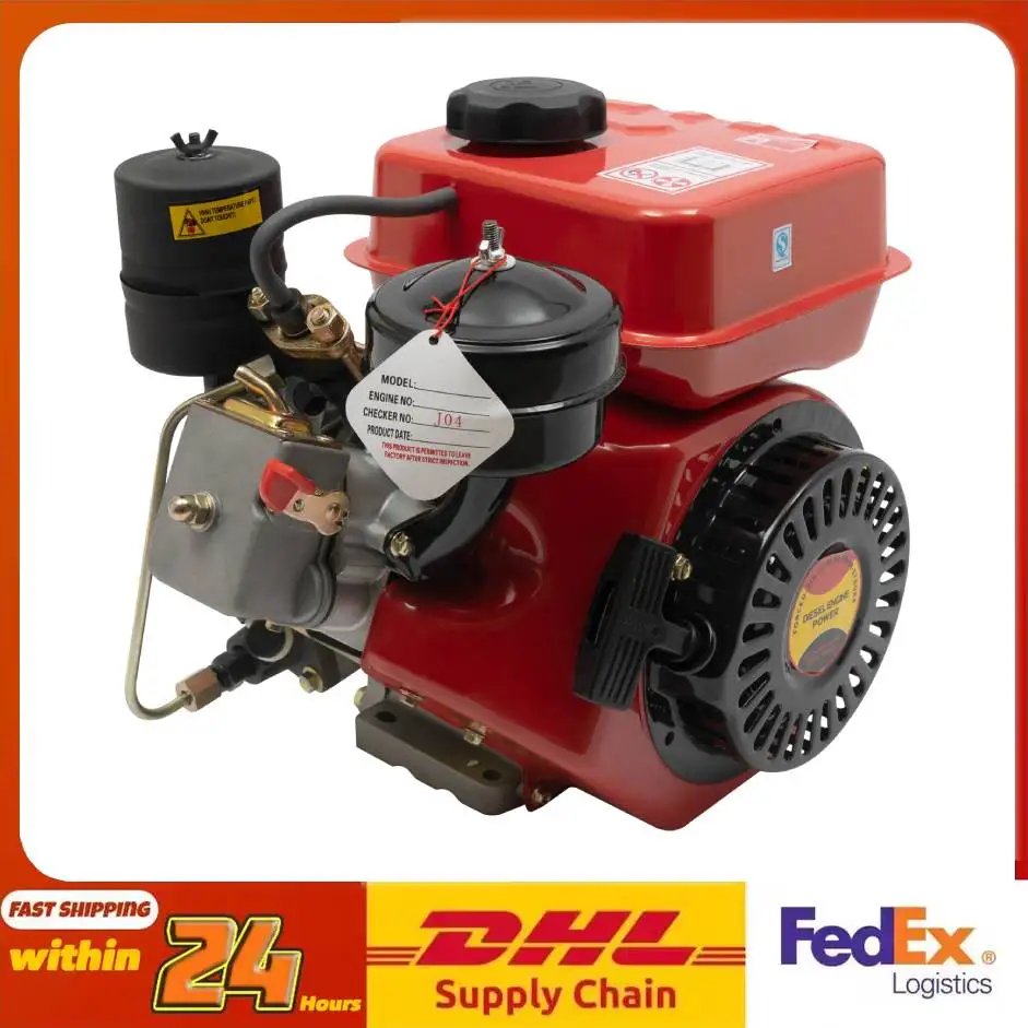 Powerful 2200W 3800RPM Diesel Engine - Aluminum & Iron Construction