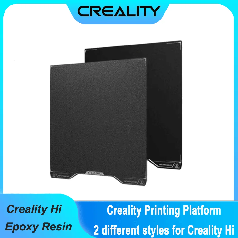 

Creality Hi Epoxy Resin Build Plate High Strength Wear Resistance Flatness Hi Double Sided Black Textured PEI Printing Platform