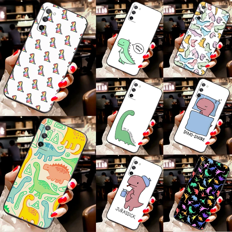 

Fun Dinosaur Pattern Dino Case For Samsung Galaxy S24 Ultra S23 S20 S21 S22 S24 FE S9 S10 Plus S25 Ultra Phone Cover