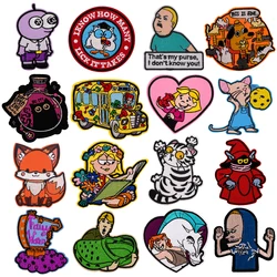 Cute Cartoon Magic Cat Embroidered Apparel Badges Iron On Patch Sewing On Patches DIY Patch Ironing Stickers Clothes Accessories
