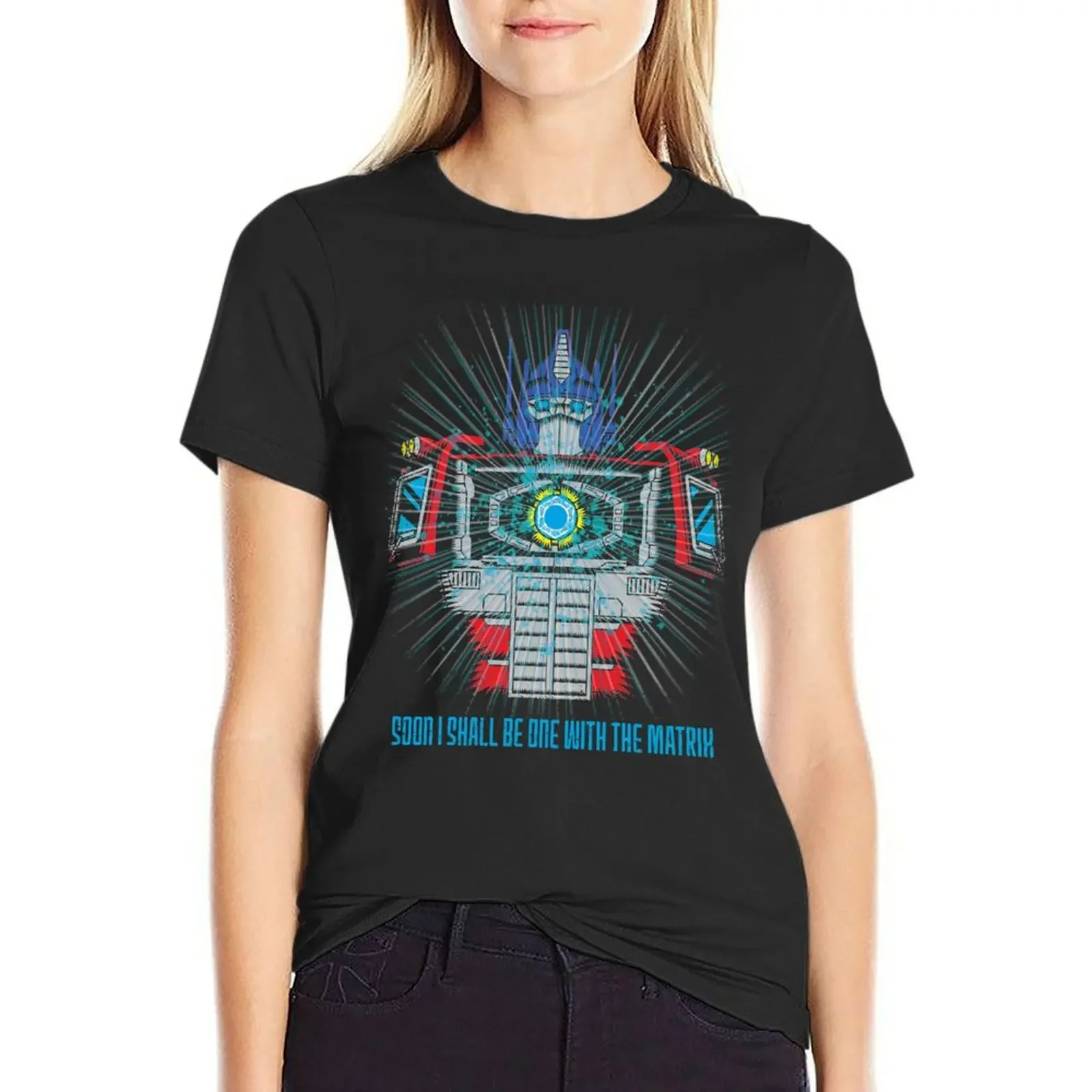 

One with the Matrix T-Shirt shirts graphic tees cute clothes tees Women's cotton t-shirt