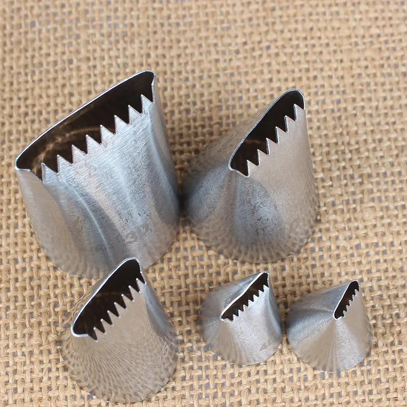 5pcs/set Basket Weave Cake Icing Piping Nozzles Tips Decorator Dessert Mold Shaping Baking Pastry Decorating Tools