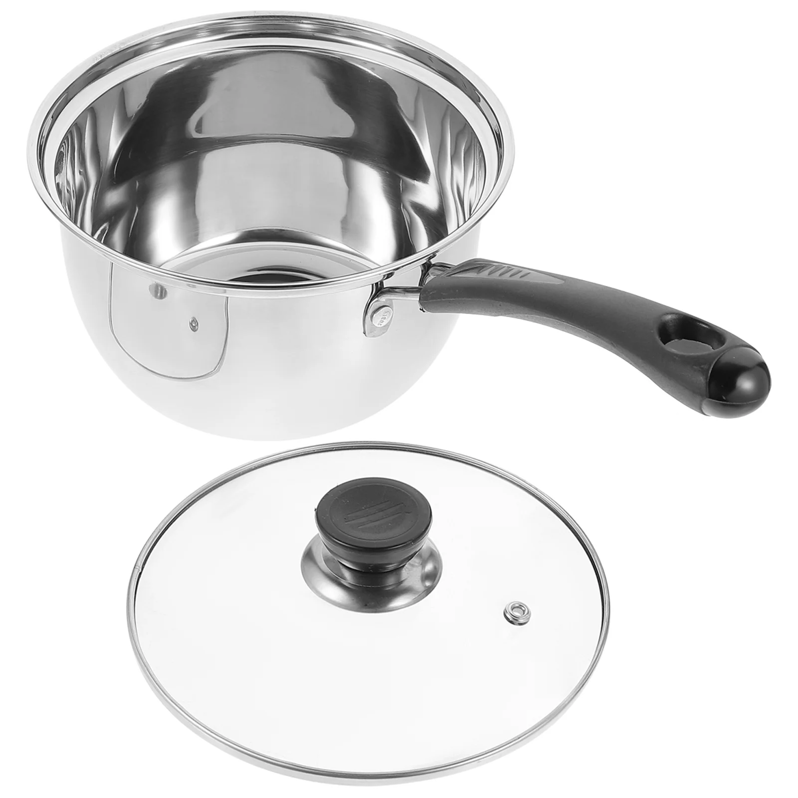 

Stainless Steel Soup Pot Thickened Cooking Pot Heat Resistant Deep Pan for Kitchen Household Soup Preparation