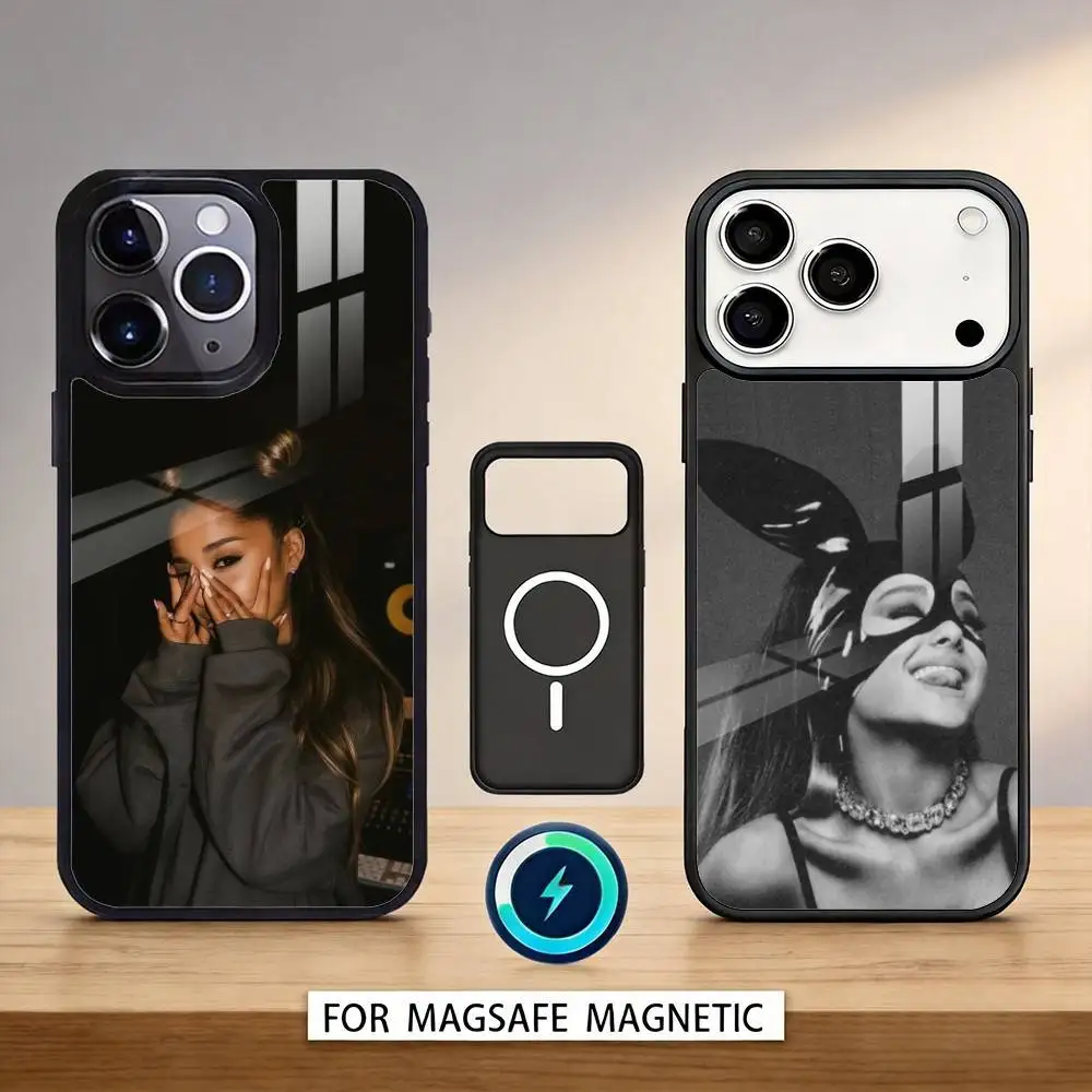 

A- Ariana G-Grande Phone Case For iPhone 17,16,15,14,13,12,Pro,Max For Magsafe Magnetic Wireless Charging