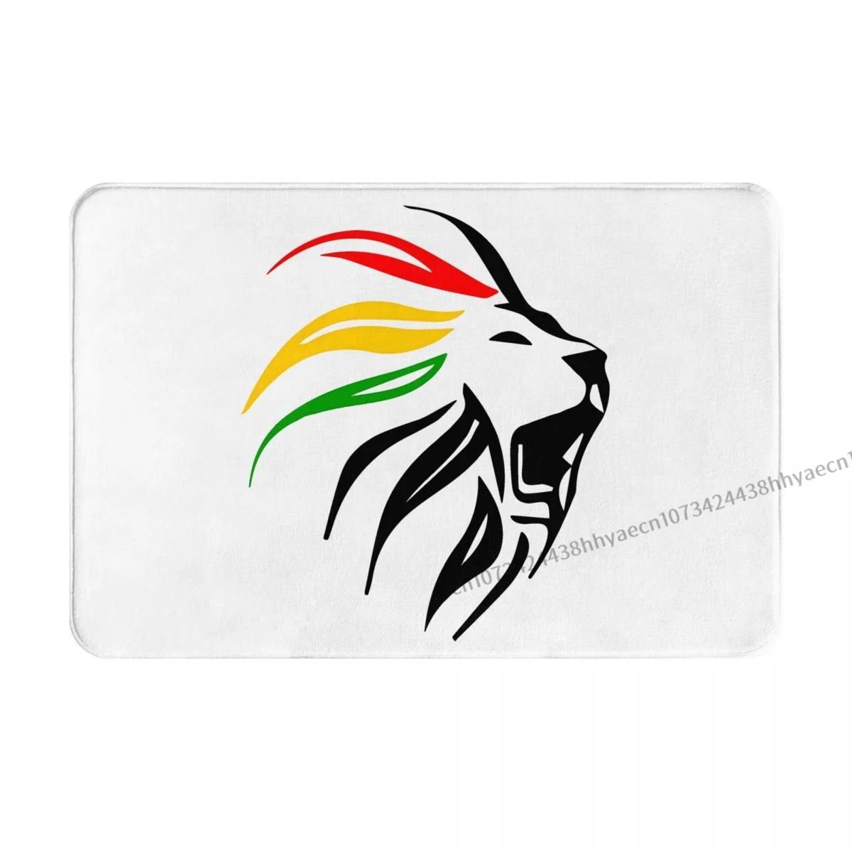 Bath Non-Slip Carpet Rasta Lion Of Judah Rastafari Colors Jamaican Reggae For Rasta Lover Mat Doormat Floor Decoration Rug