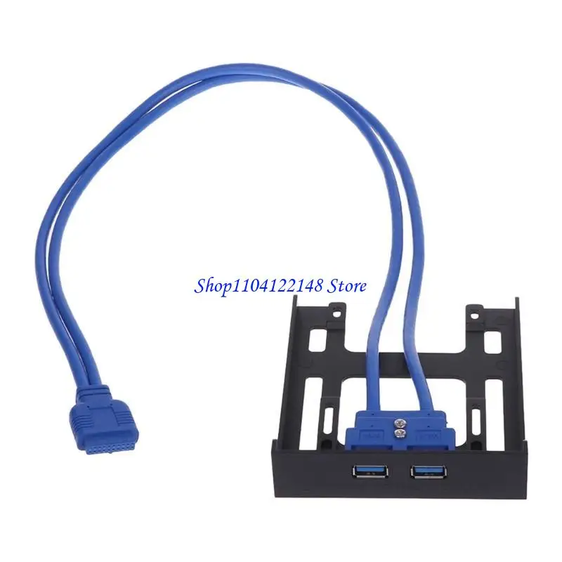 P9FA 20 PIN 3.5 "Floppy Bay Front Panel 2 Ports USB موصل محول التوسع