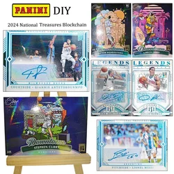 2024 National Treasures Blockchain Basketball Stars DIY Collection Cards James Wembanyama Curry Rainbow laser Holiday gifts