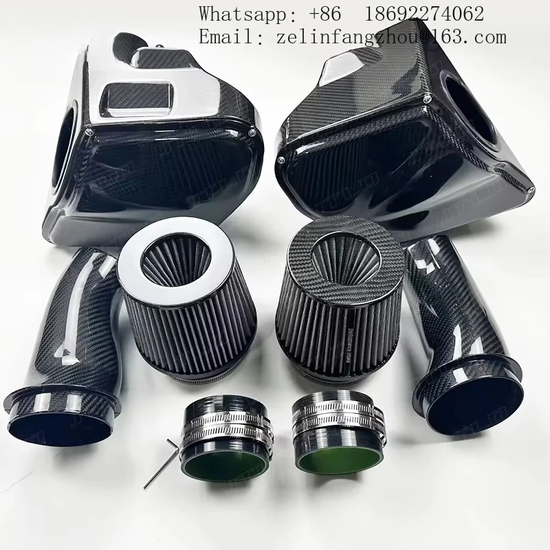 JTLD New Carbon Fiber Cold Air Filter Intake System For BMW F90 M5 Filter Kits