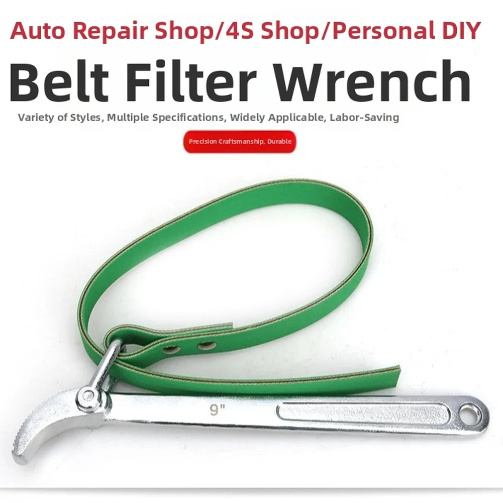 

Многоразмерный ключ для масляного фильтра с ремнем для ремонтных магазинов автомобилей и использования в гараже своими руками с длиной 18 мм и 530 мм.