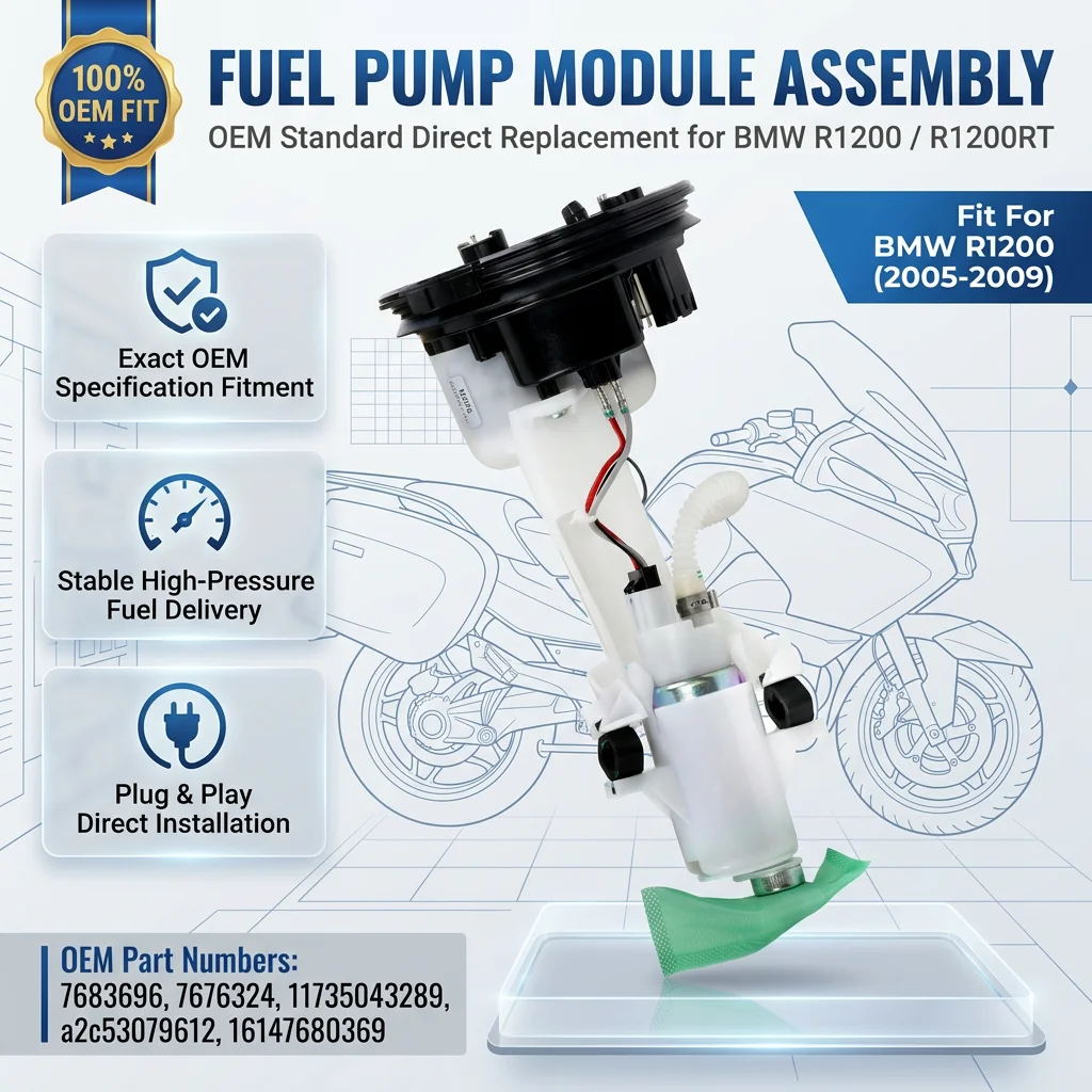 For BMW R1200 R1200RT 2005-2009 Motorcycle Fuel Pump Assembly 7683696 7676324 11735043289 A2c53079612 16147680369