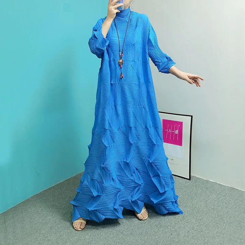 

Customized African Dresses for Women Dashiki Pleated Tassel Abaya Muslim Fashion Maxi Dress Kaftan Boubou Robe dress Africa Clot