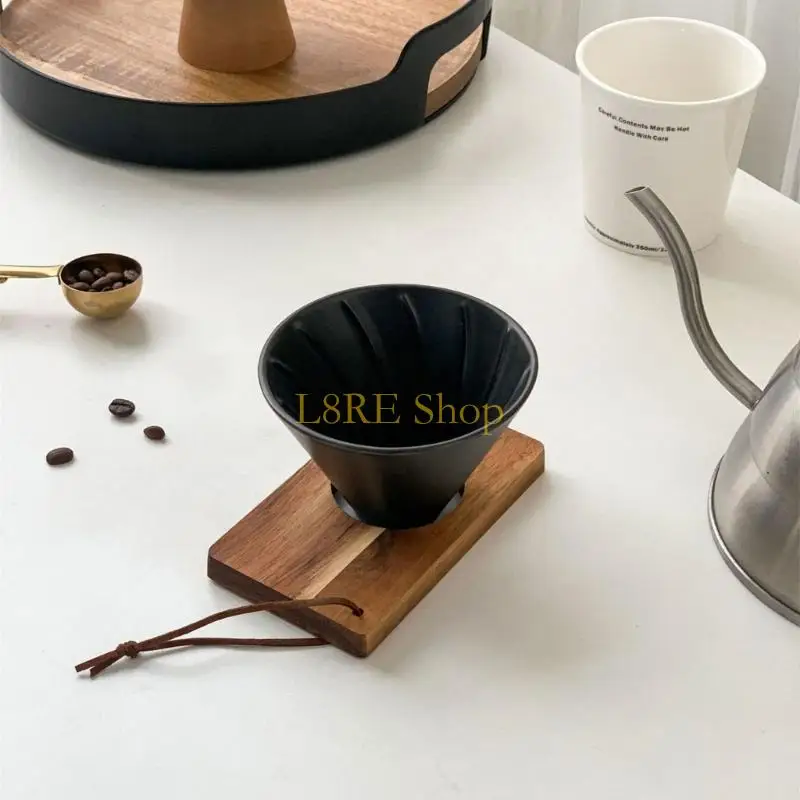 L8RE залейте кофейный фильтр Практический конический кофе для путешествий и кемпинга