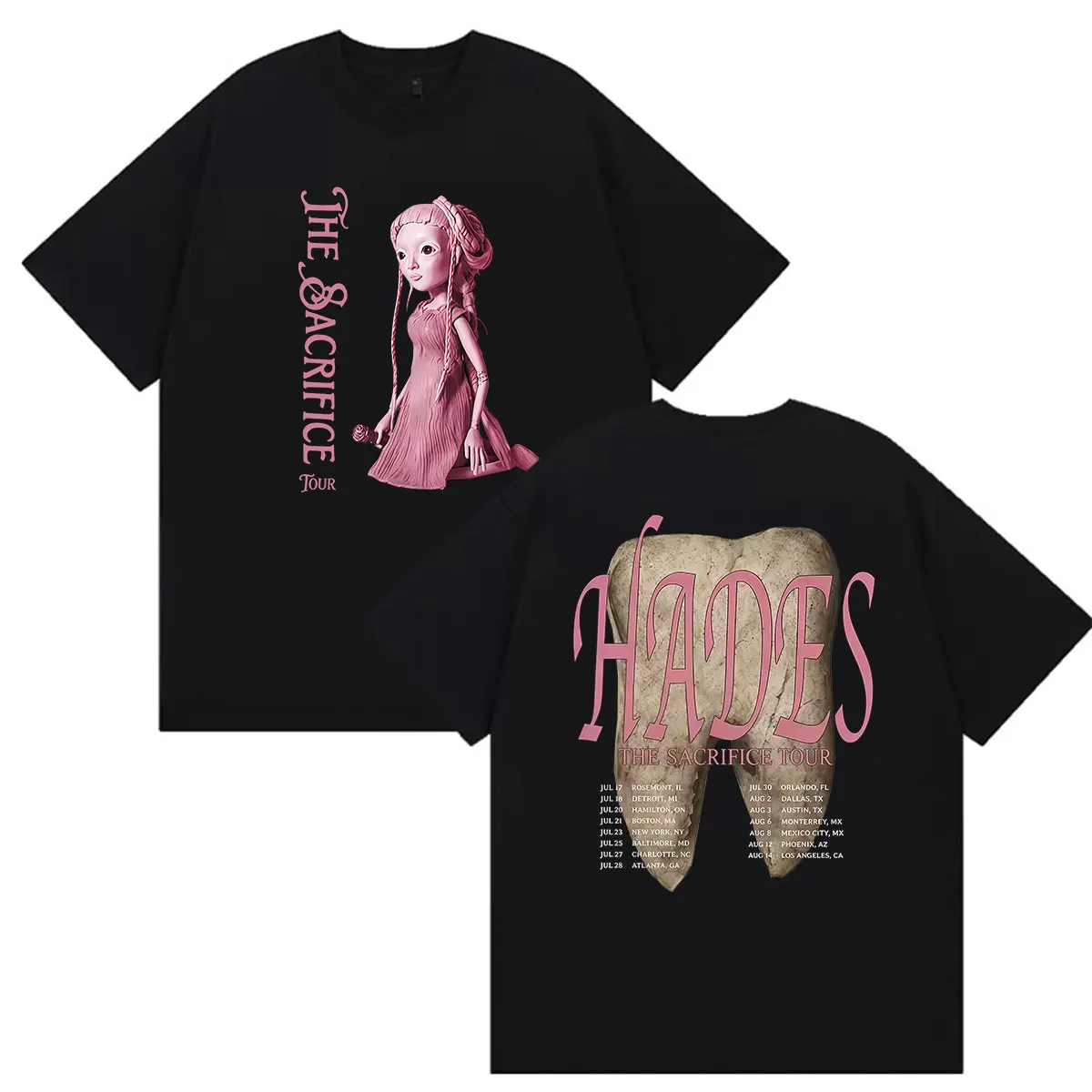 Melanie Martinez  Hades The Sacrifice Tour 2026 Fans T-shirts Men Women Summer Fashion Retro Oversized Cotton T-shirt Streetwear