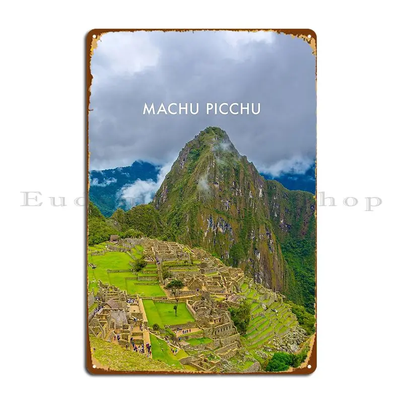 Machu Picchu Modern Travel Poster Metal Sign Poster Cinema Pub Designing Character Garage Tin Sign Poster