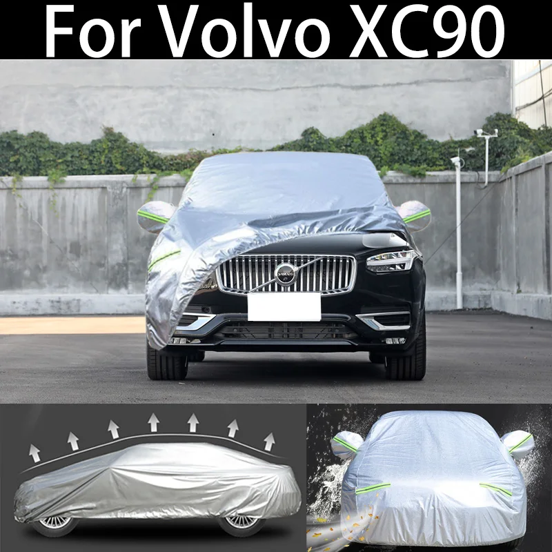 

For Volvo XC90 car Cover Dustproof Outdoor Indoor UV Snow Resistant Sun rain Protection waterproof hail cover for car