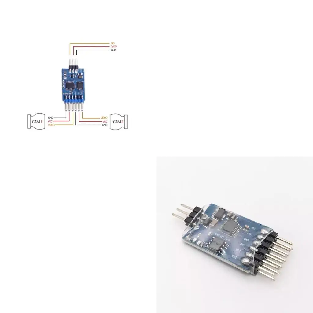  3 Channel Video Switcher Module 3 Way Video Switcher Unit for FPV Camera Video Switching Module Electronic Accessories