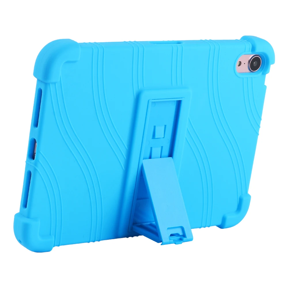 Adjustable Stand Case For iPad Mini 7 2024 (A17 Pro) 8.3 inch Model A2995 A2996 Soft Silicone Cover Funda Kids Safe Shockproof