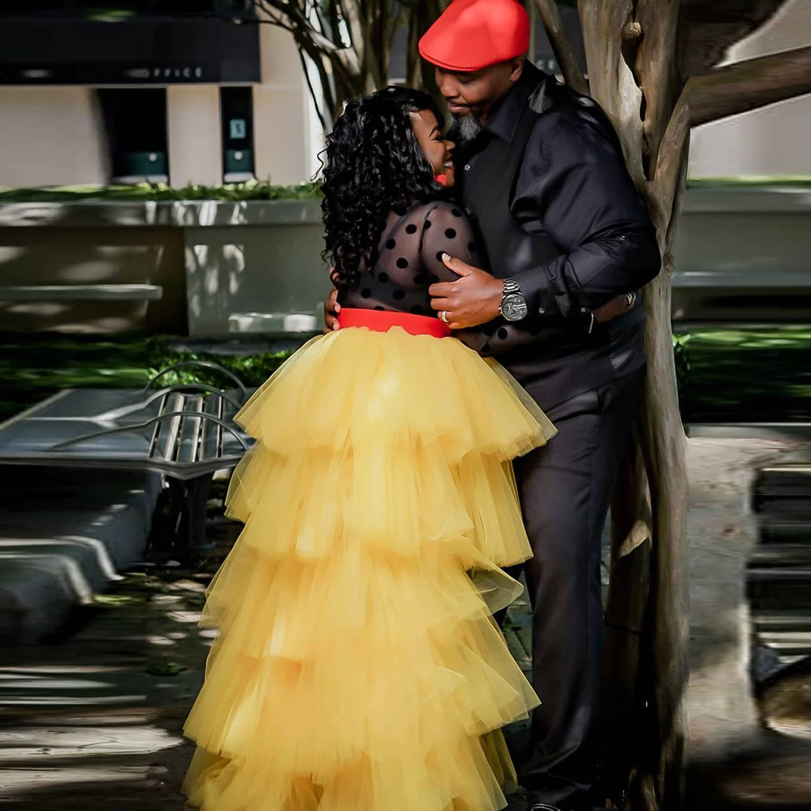 

Желтая многоярусная юбка-пачка с эластичной талией для вечеринок, нарядная юбка для девочек на день рождения, женская юбка для торжественных мероприятий