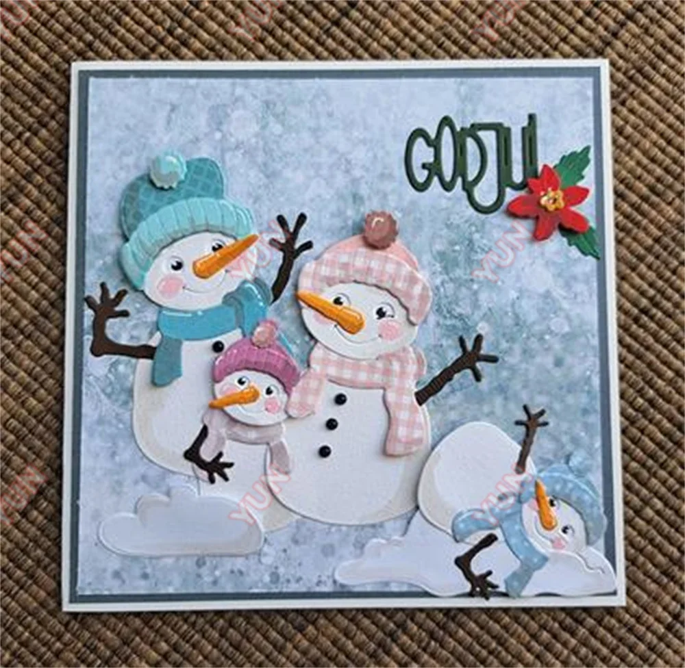 Neue Metalls chnitt stirbt frohe Mutter Weihnachts kleid Engel Schwein Ente Schneemann sterben machen DIY Home Geschenk Scrap booking Fotoalbum Dekor Form