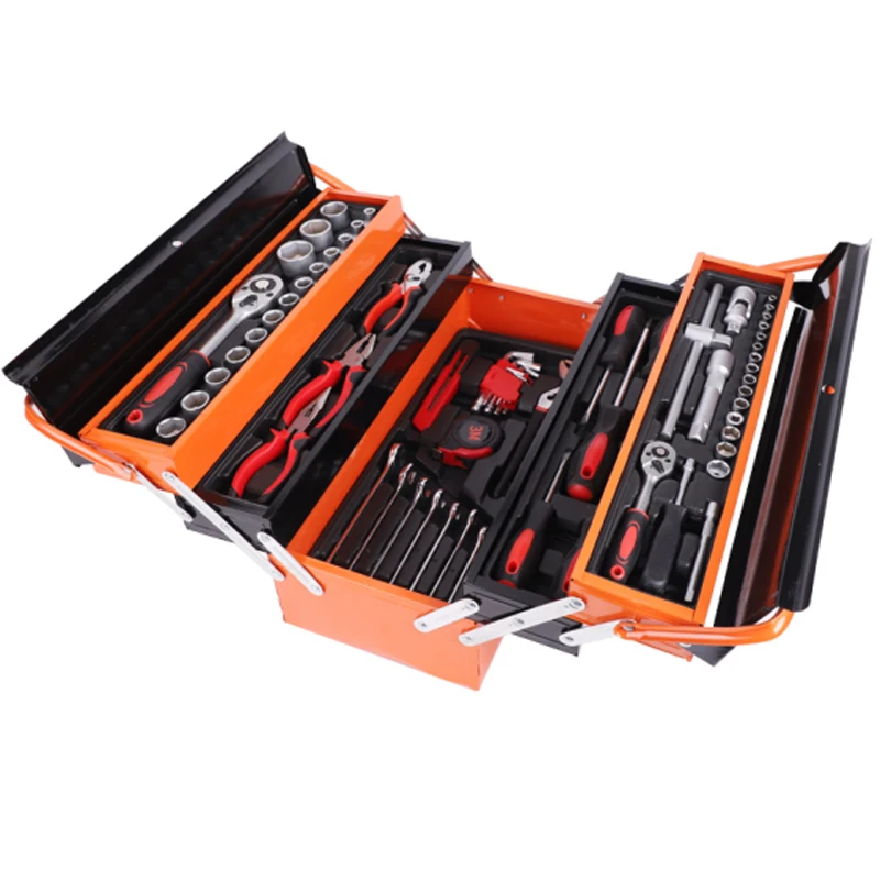168pcs Hand Mechanic Socket Ratchet Wrench Combination Tool Kits in 5 Layer for Automobile Repair Workshop
