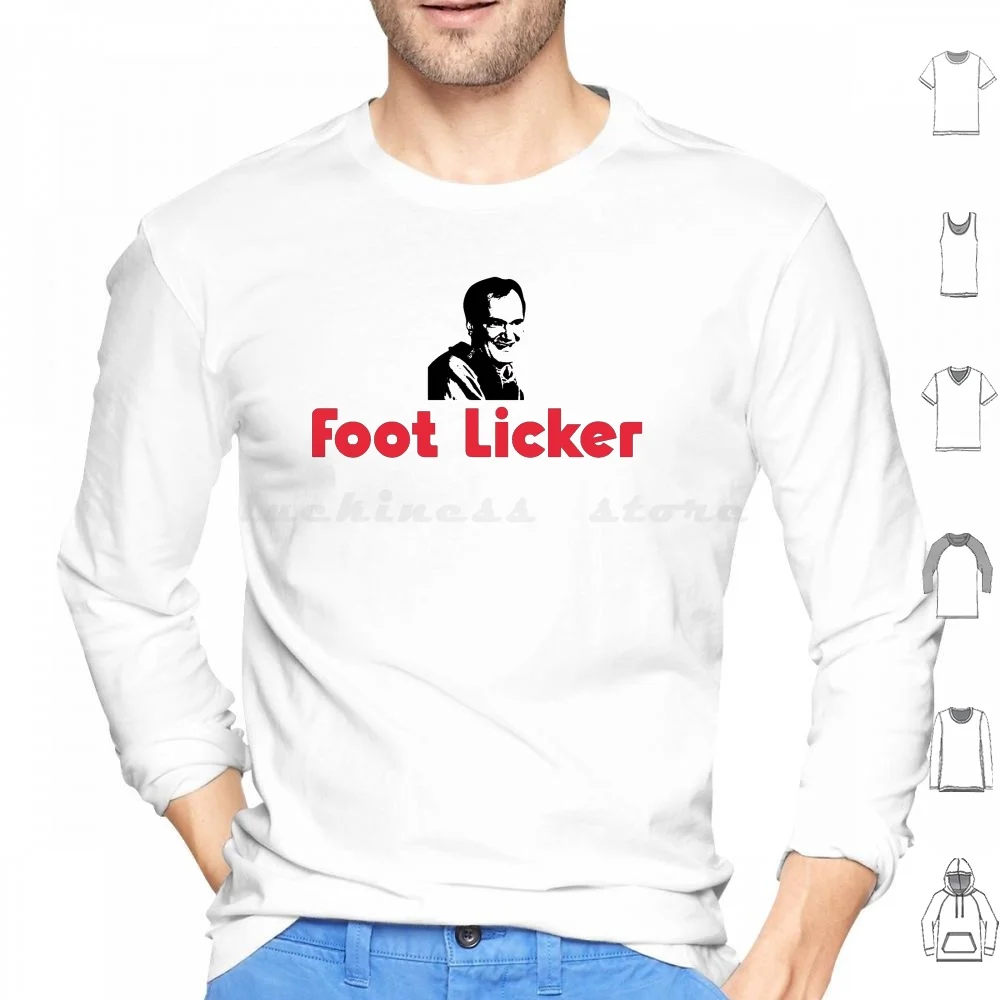 

Foot Licker Hoodie cotton Long Sleeve Quentin Tarantino Foot Locker Athletic Parody Humor Satire Fetish Foot Fetish