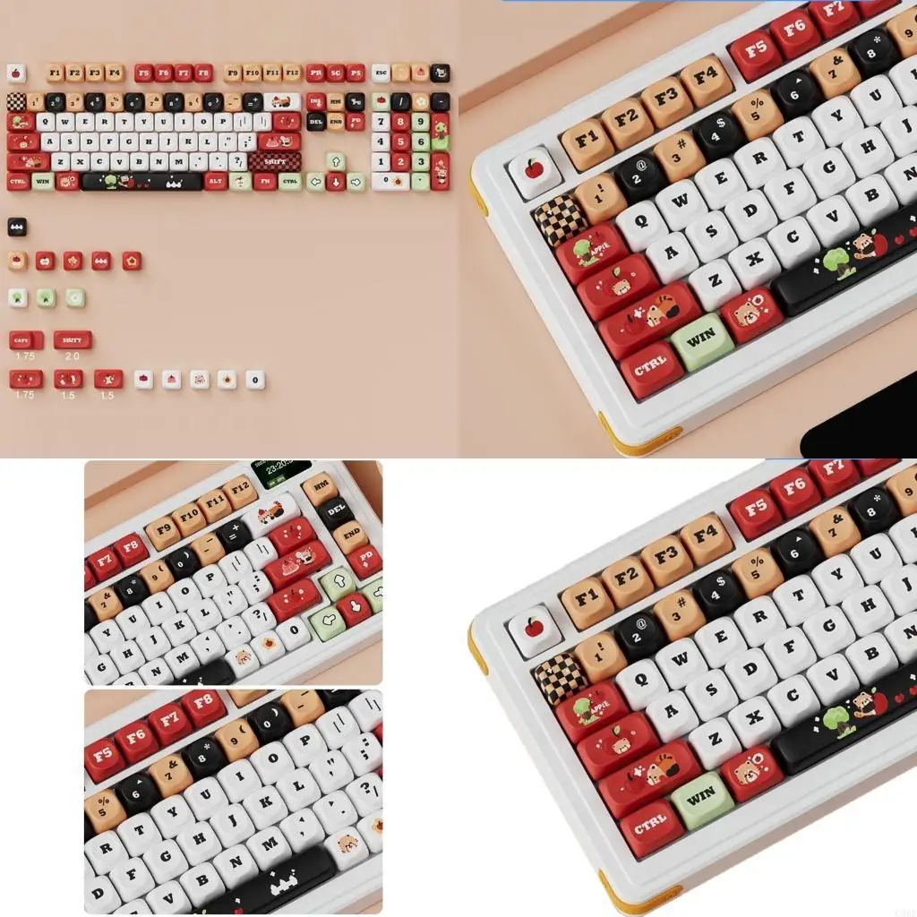 

C90F Набор декоративных колпачков для механических клавиатур с сублимированной фруктовой тематикой