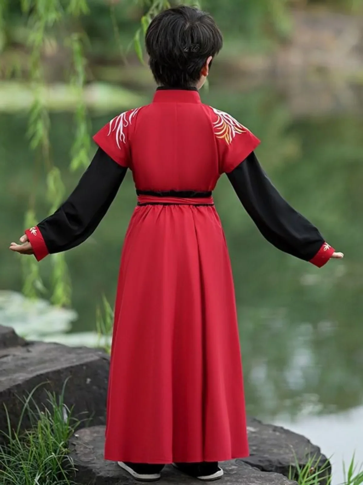 Costume antico da ragazzo Hanfu per bambini Costume Tang Costume da accademia cinese bello in stile cinese